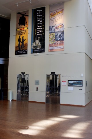 Two elevators are located on the first floor